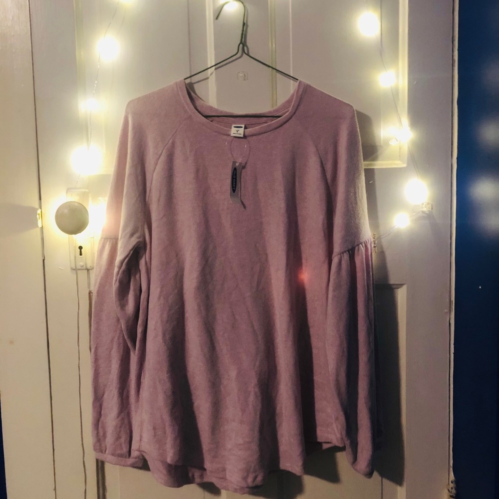 Old Navy NWT Luxe Purple Drop Sleeve Sweater